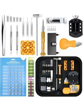 Watch Repair Kit with Battery Replacement Tool, Link Remover, Screwdriver
